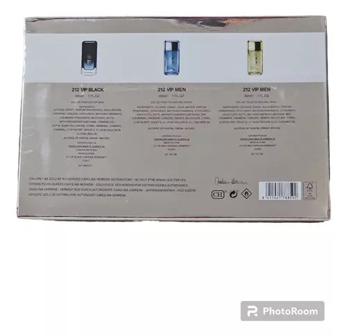 Set Carolina Herrera 212 Vip 3 x 30ml